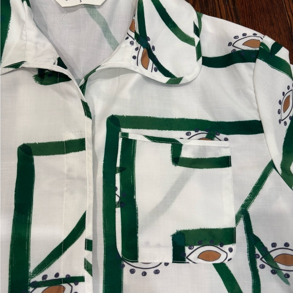 Commense Women’s Drawstring Casual Short Set W/ Pockets In White Sz S NWOT - Picture 7 of 13